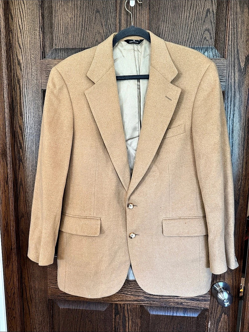 Vintage Chaps Ralph Lauren Camel Hair Blazer Men’s 46 Made in USA